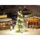 Lighted Christmas Tree - Action Set -- Includes Tree and LED String 3-7/8′ 10cm Tall, HO, Faller Gmbh 181245