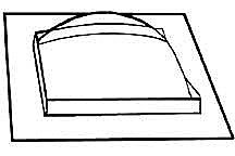 Dome Skylights (Clear Copolyester Plastic) -- 1/4′ pkg(2), All Scales, Plastruct Inc 93011