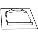 Dome Skylights (Clear Copolyester Plastic) -- 1/4′ pkg(2), All Scales, Plastruct Inc 93011