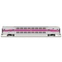Multi-Level Commuter Cab Car - Ready to Run -- Massachusetts Bay Transportation Authority 1815 (silver, purple), N, Atlas Model 