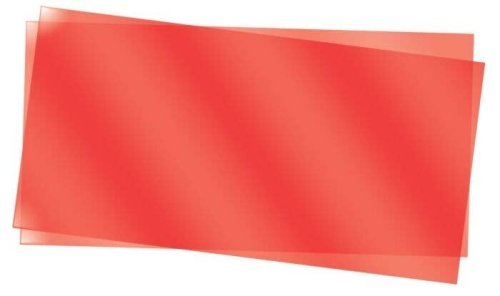 Transpartent Sheets pkg(2) - .010 x 6 x 12′ .025 x 15.2 x 30.5cm -- Red, All Scales, Evergreen Scale Models 9901