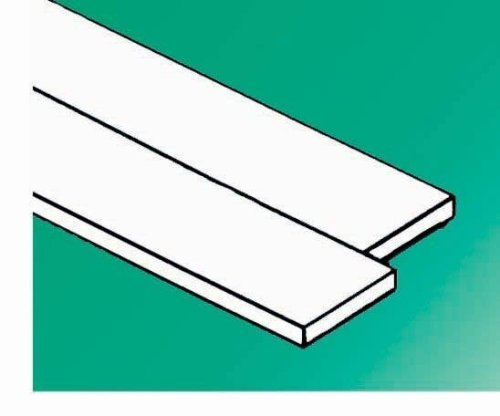 Styrene Strip .010` Thick - 14` Long pkg(10) -- x .188`, All Scales, Evergreen Scale Models 108