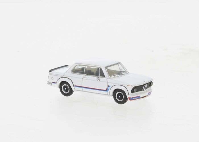1973 BMW 2002 Turbo - Assembled -- White, HO, Brekina Automodelle PCX870440
