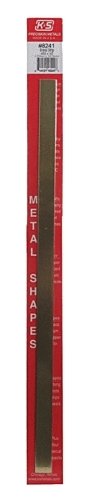 Brass Strip -- 12 x 1/2′ 300 x 12.7mm, .032 .81mm Thick, All Scales, K & S Engineering 8241