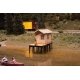 Laser-Cut Wood Kit -- Fisherman`s Shanty - 3-9/64 x 1-1/2 x 2-1/8` 8 x 3.7 x 5.4cm, HO, Walthers SceneMaster 4110