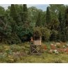 Elevated Deer Stand -- Laser-Cut Wood Kit - 1-1/8 x 1-1/8 x 1-3/4′ 3 x 3 x 4.5cm, HO, Walthers SceneMaster 4111