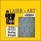 Laser-Cut Roof Shingles - 4 x 9′ 10.2 x 15.2cm Sheets -- Fish Scale pkg(6), HO, Laser-Art by Scientific 41003