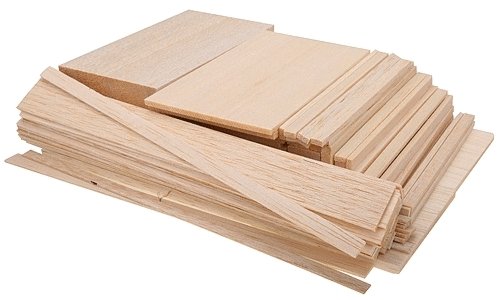 Economy Bag -- Balsa Wood pkg(24), All Scales, Midwest Products Co Inc 19