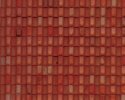 Patterned Sheets - Roofing - Spanish Tile - .020 x 7 x 12` pkg(2) -- .125` Red Tiles, O, Plastruct Inc 91637
