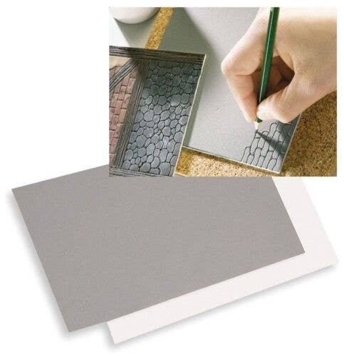 Embossing Sheets -- 11-13/16 x 6-1/4 x 1/8′ 30.8 x 15.8 x .35cm pkg(2), All Scales, Busch Gmbh & Co Kg 7201