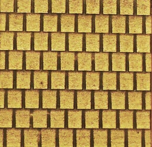 Shake Shingle Roof Sheet -- Medium for HO Scale: 3-3/4 x 12′ 9.5 x 30.5cm, All Scales, Chooch Enterprises 8922