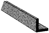 Angle -- 3/64 x 10′, All Scales, Plastruct Inc 90001