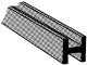 ABS H Columns -- 1/8 x 15′ .32 x 38.1cm pkg(5), All Scales, Plastruct Inc 90063