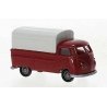 1960-1963 Volkswagen Pritsche T1b Pickup Truck w/Cover - Assembled -- Economy (yellow, gray), HO, Brekina Automodelle 32984