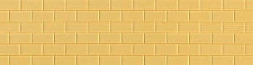 Long Rectangular Tile Flooring or Wall -- Sand 3-3/4 x 3-3/4′ 9.5 x 9.5cm pkg(3), HO, Preiser Kg 19608