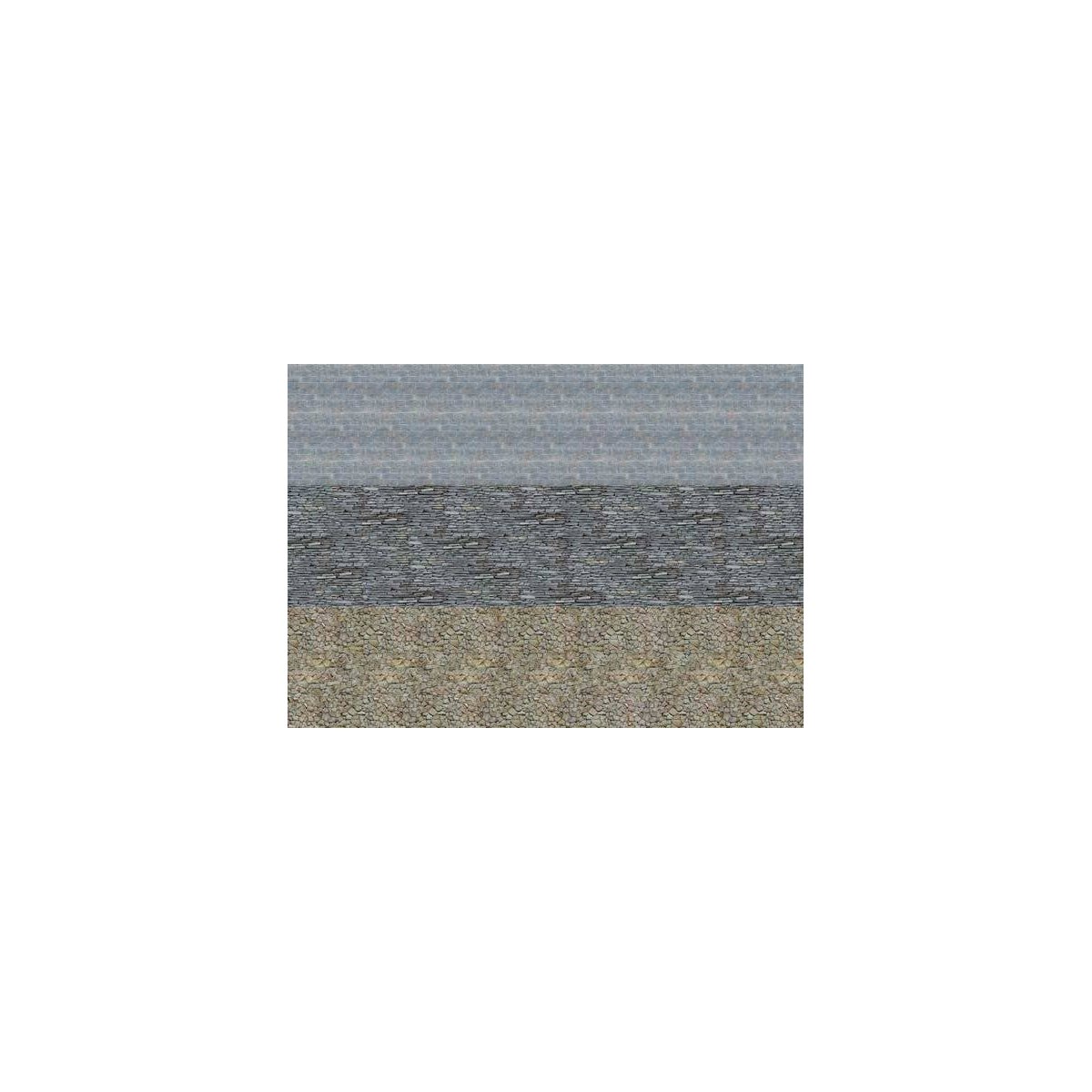 Printed Weathered Cardboard Wall Panel -- Mixed Stone Surfaces 8-1/4 x 5-13/16 x 1/32′ 21 x 14, HO, Busch Gmbh & Co Kg 7443