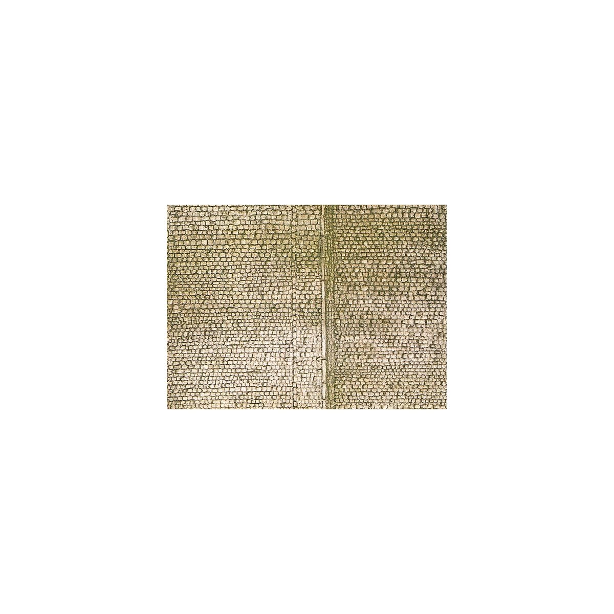 Embossed Panel Building Material Sheet -- Cobblestone, HO, Faller Gmbh 170601