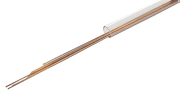 Phosphor-Bronze Wire - 8` 20.3cm Long -- .020` .05cm Diameter pkg(12), All Scales, Tichy Train Group 1103