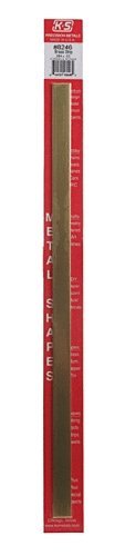 Brass Strip -- 12 x 1/2′ 300 x 12.7mm, .064 1.63mm Thick, All Scales, K & S Engineering 8246