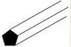 Styrene Pentagon Rod -- Each .050 1.27mm Diameter x 10′ 25.4cm Long pkg(10), All Scales, Plastruct Inc 90834