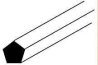 Styrene Pentagon Rod -- Each .050 1.27mm Diameter x 10′ 25.4cm Long pkg(10), All Scales, Plastruct Inc 90834
