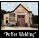 Laser-Cut Wood Kit -- Puffer Welding - 4 x 2-1/4′ 10.2 x 5.7cm, HO, Bar Mills LLC 5032