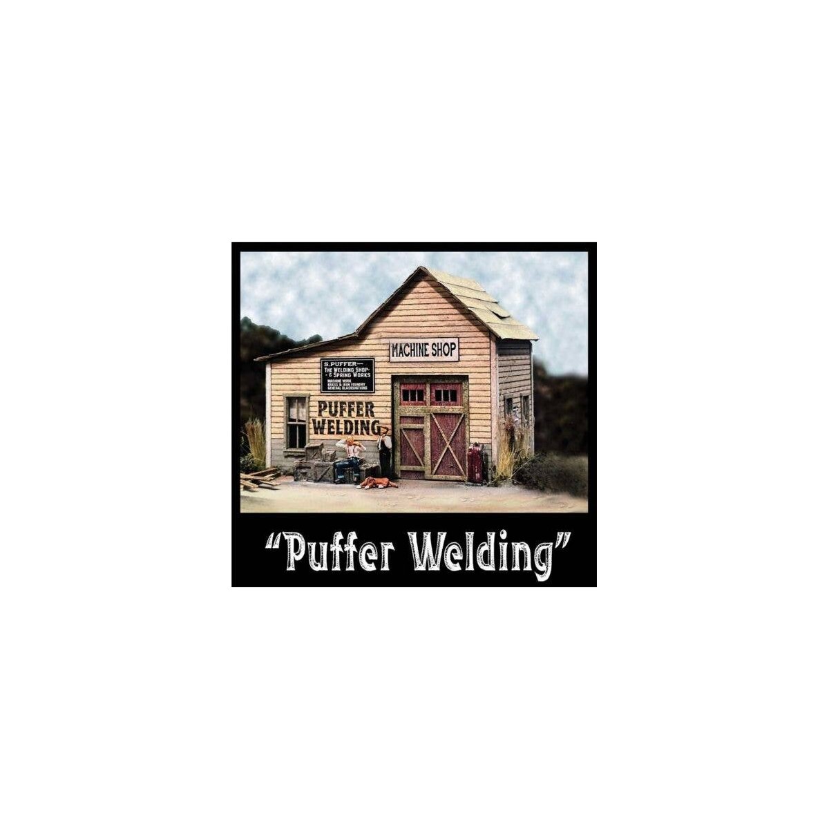 Laser-Cut Wood Kit -- Puffer Welding - 4 x 2-1/4′ 10.2 x 5.7cm, HO, Bar Mills LLC 5032