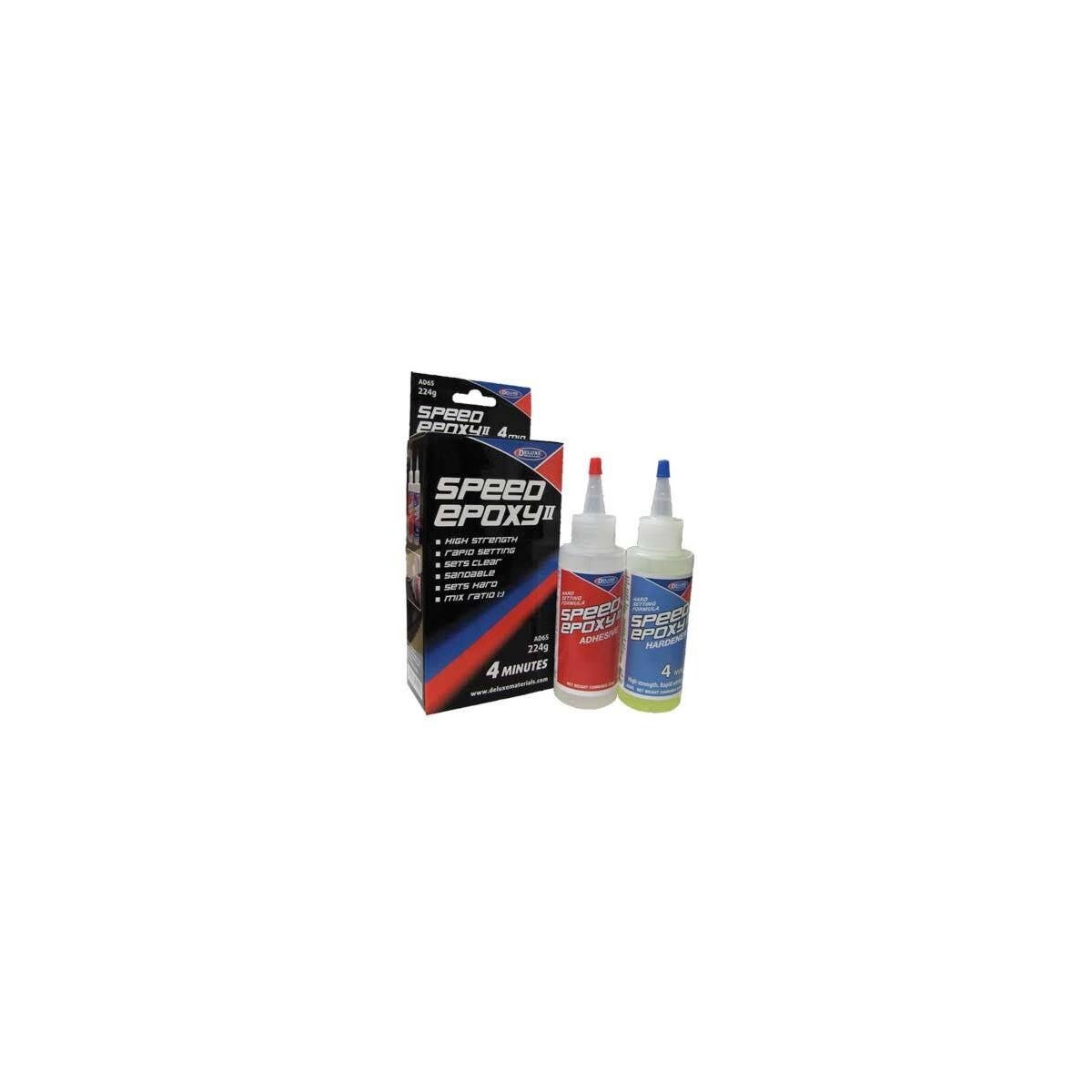 Speed Epoxy II - 4-Minute Set Time -- 7-9/16oz 224g, All Scales, Deluxe Materials Ltd AD65