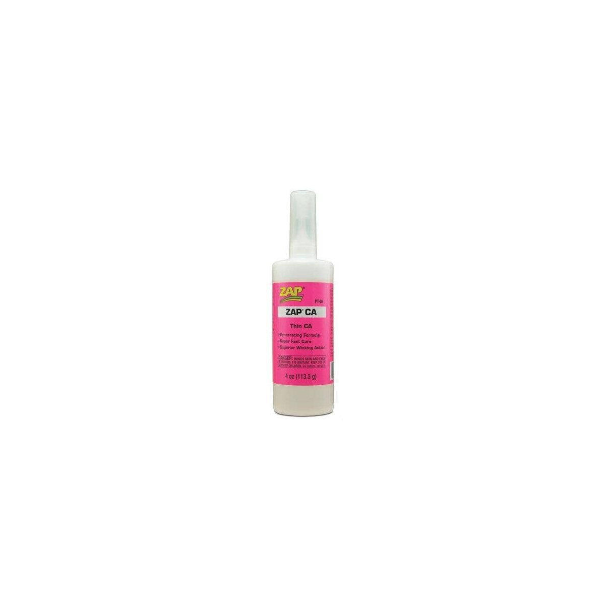 ZAP/CA Super-Thin Instant Adhesive -- 4oz 118mL, All Scales, Robart Mfg Inc 426