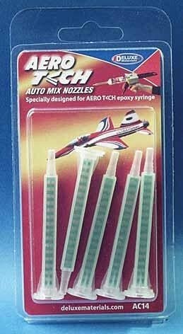 Aero Tech Auto Mix Nozzles -- pkg(5), All Scales, Deluxe Materials Ltd AC14