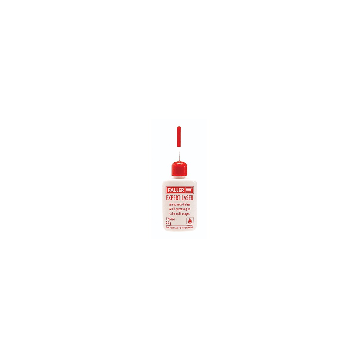 Expert Laser Glue -- Multi-Purpose - 7/8oz 25g, All Scales, Faller Gmbh 170494