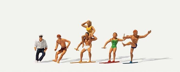 Motor Boat Drivers and Water Skiers -- pkg(6), HO, Merten 212534