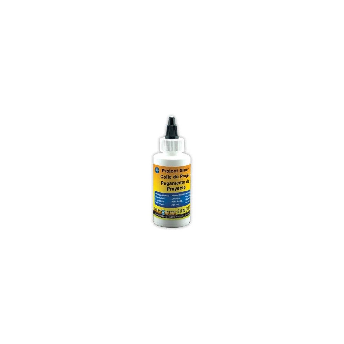 Scene-A-Rama(TM) Adhesives -- Project Glue - Plastic Squeeze Bottle - 3oz 88.7mL, HO, Woodland Scenics 4142