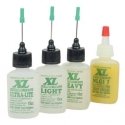 XL Lube Kit for N & Z Scales -- One 1/2oz 14.8mL Bottle Each: Ultra-Lite, Light, Heav, All Scales, Excelle Lubricants 1234