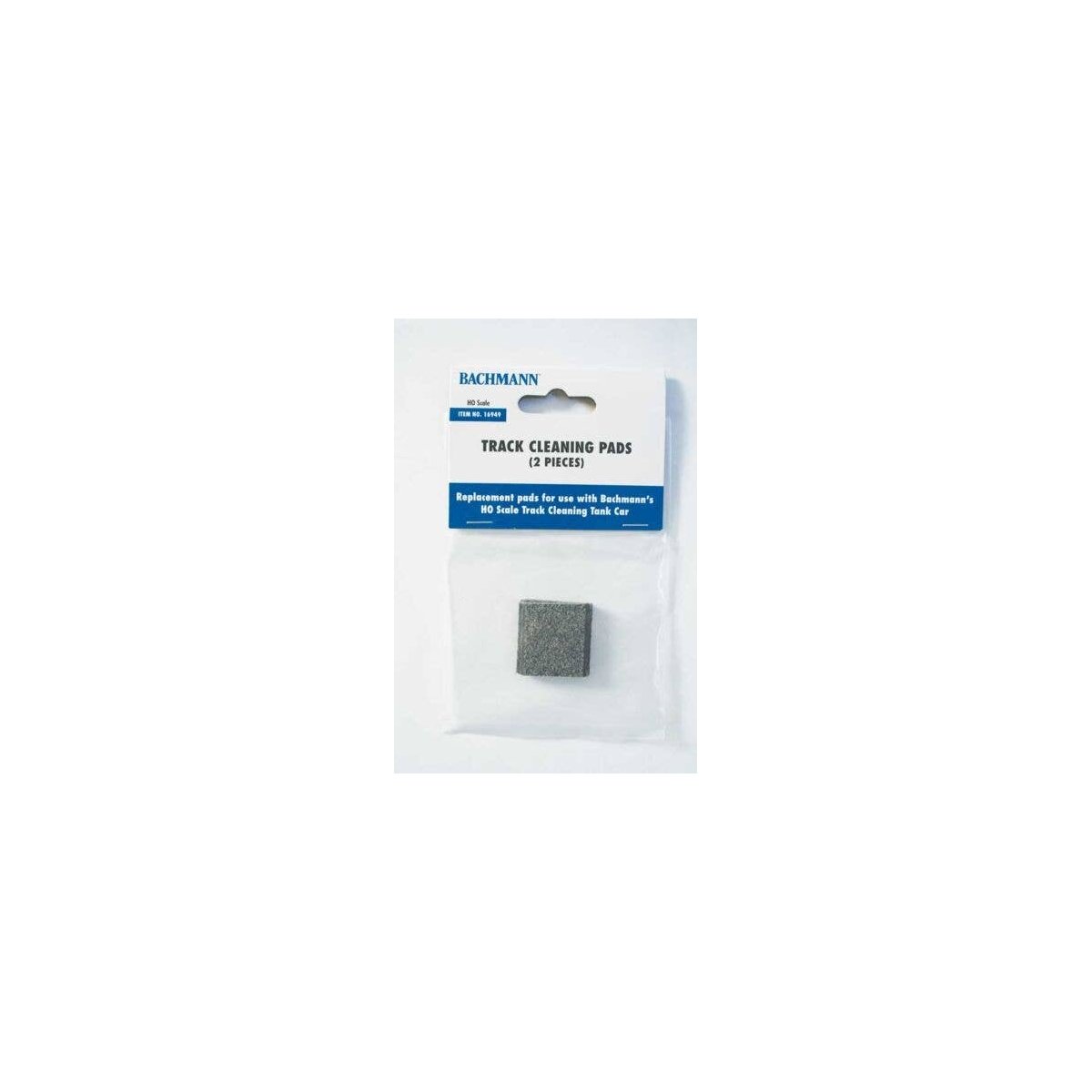 Replacement Pad for Track Cleaning Car -- Fits 160-16301 Through -16304 pkg(2), HO, Bachmann Industries 16949