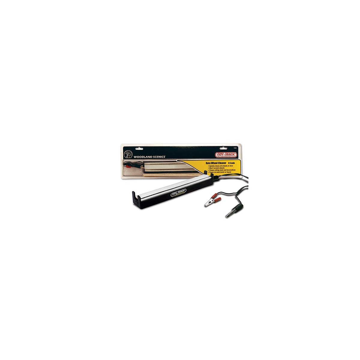 Roto Wheel Cleaner(TM) - Tidy Track(TM) -- With Replacement Pads, N, Woodland Scenics 4560
