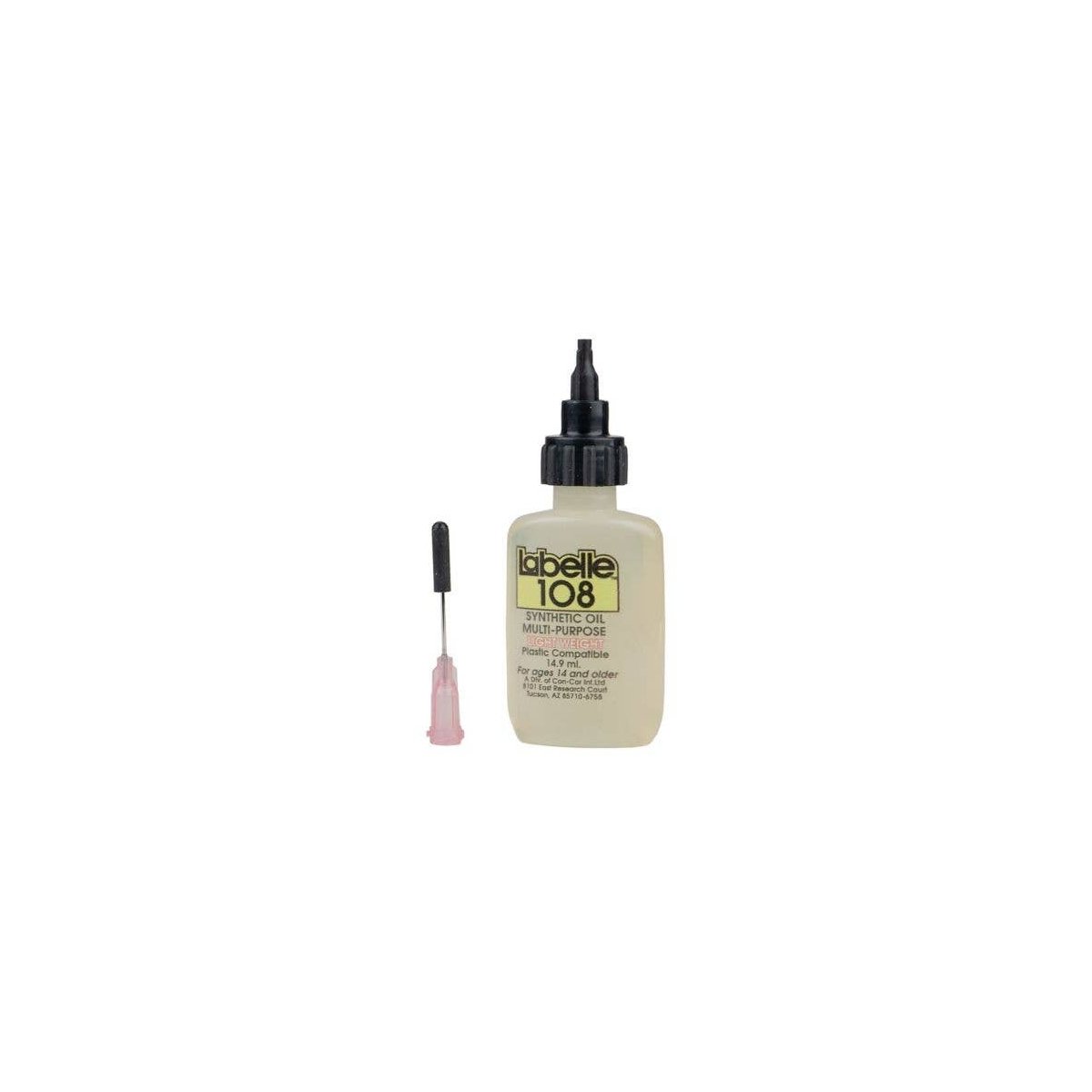 Plastic Compatible Motor Oil - 1/2oz 14.8mL -- Light Weight, All Scales, Labelle Industries 108