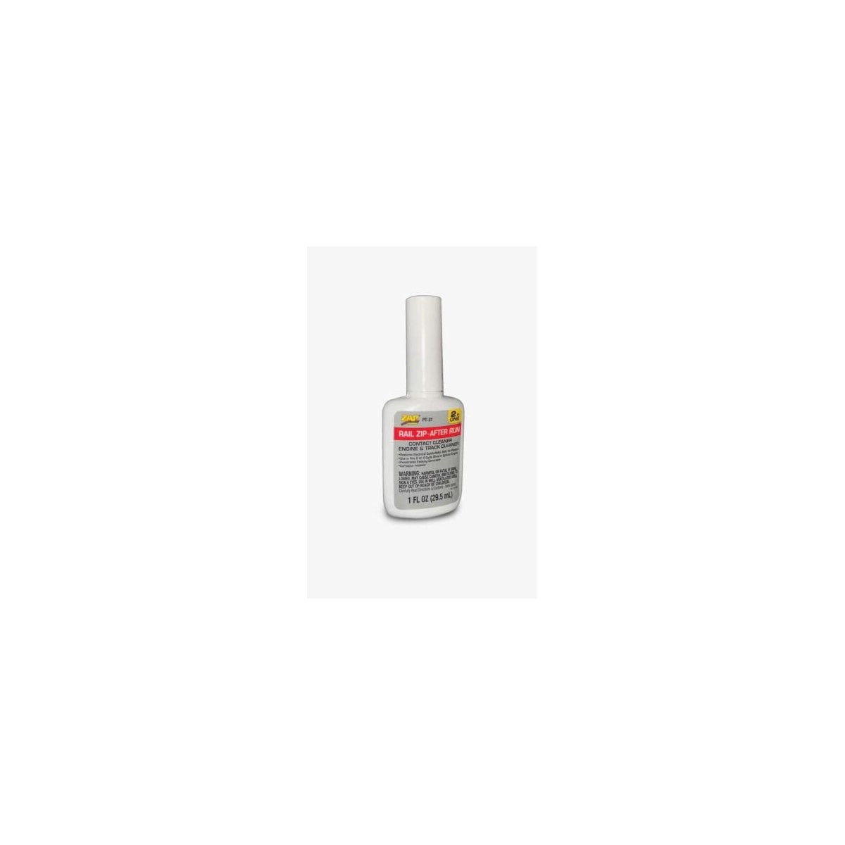Rail-Zip After Run Oil Track Cleaning Solution -- 1oz 29.6ml, All Scales, Robart Mfg Inc PT31