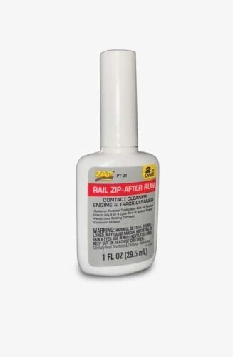 Rail-Zip After Run Oil Track Cleaning Solution -- 1oz 29.6ml, All Scales, Robart Mfg Inc PT31