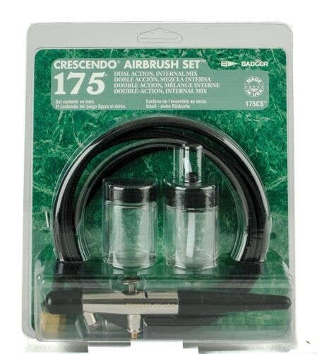 Model 175 Dual Action Airbrush Set, All Scales, Badger Air Brush Co 175CS