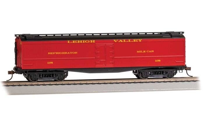 50′ Wood Express Reefer - Ready to Run -- Lehigh Valley 1175, HO, Bachmann Industries 75705