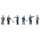 German Railway Depot Staff -- pkg(6), HO, Faller Gmbh 151706
