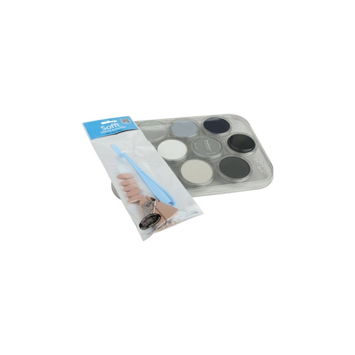 7-Color Modeler′s Weathering Kit -- Grays, Grime & Soot, All Scales, Pan Pastel 30702