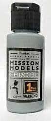 Water-Based Acrylic Paint - 1oz 29.6mL -- MMC-001 Chrome, All Scales, Mission Models C1