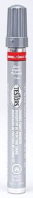 Enamel Paint Markers - 1/3oz 9.9mL -- Silver Metallic, All Scales, Testor Corp 2546