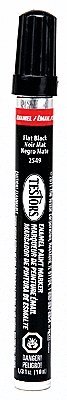 Enamel Paint Markers - 1/3oz 9.9mL -- Black (Flat), All Scales, Testor Corp 2549