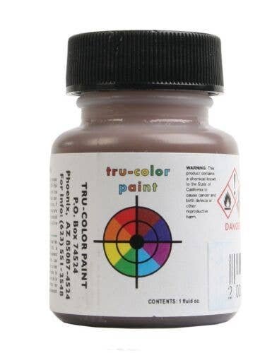 Flat Brushable Color Acrylic Paints - 1oz 29.6mL -- Warm Leather, All Scales, Tru-Color Paint 877