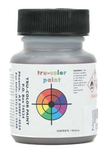 Flat Brushable Color Acrylic Paints - 1oz 29.6mL -- Brown Leather, All Scales, Tru-Color Paint 878