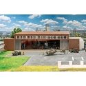Hangar with Helicopter -- Kit - Main Hangar: 21-9/16 x 15-3/8 x 3-13/16′ 54.8 x 39 x 11.8cm, HO, Faller Gmbh 144111