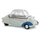 1955 Messerschmitt KR200 3-Wheeled Kabinenroller - Assembled -- Gray, Blue, HO, Busch Gmbh & Co Kg 48816